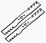 Arnold 21-13/34-Inch MTD Extreme Mulcher Lawn Mower Blade 2 Pack For 42-Inch Deck MTR-42-EC Arnold 21-13/34-Inch MTD Extreme Mulcher Lawn Mower Blade 2 Pack For 42-Inch Deck MTR-42-EC