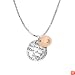 Sterling Silver with 14k Rose Gold Plated 