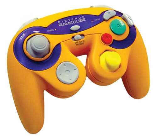 Childrens Toyshop  Video Games : GameCube Orange & Purple Pro Pad