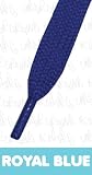 Flat Colored Skate Shoelaces - ROYAL BLUE 11mm x 120cm