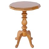 EXP Handmade Asian Furniture - 28" Classic Carved Teak Wood Sofa / End Table - Rich Finish