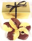 Gourmet Food : Ultimate's Chocolate Dipped Australian Glace Pineapple Rings , 1 Lb Box