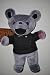 Grateful Dead Bean Bear Jerry Garcia in Black T-shirt_s-1