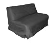 E-frame Black Twin Size Urban Suede Futon Slipcover By Elite Furniture