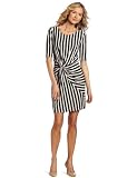 Jones New York Womens MJ Front Hip Twist Dress