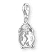 MELINA Charms clip on pendant alarm clock sterling silver 925