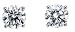 Platinum, Round, Diamond 4-Prong Stud Earrings (1/3 cttw, G-H Color, VS2 Clarity)
