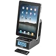 iHome iD37GZC Dual Alarm Stereo Clock Radio for iPad/iPhone/iPod with FM Preset Station Memory (Gunmetal)