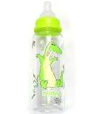 Nuby 8 OZ. Feeding Nurser - green, one size