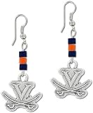 Virginia Cavaliers Wood Bead Earrings