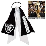 OAKLAND RAIDERS PONYTAIL HOLDER HAIR TIE RIBBON