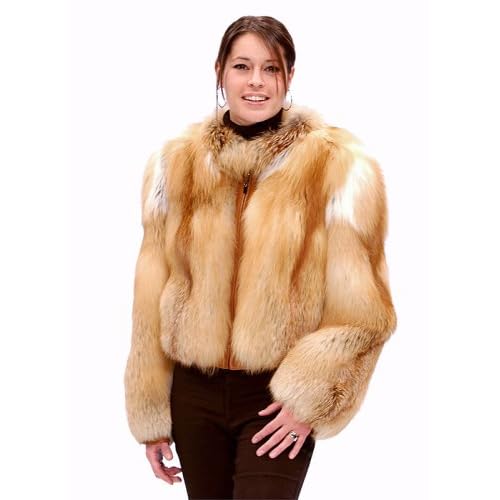 Red Fox Fur Jacket - Zippered