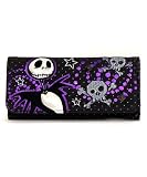 Loungefly Disney Night Before Christmas Jack Checkbook Multipurpose Wallet -- Purple Gray * 08 Newest Item *