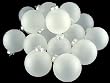 Club Pack of 36 Clear Frost Matte Glass Ball Christmas Ornaments 2.75" (67mm)
