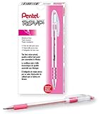 Pentel R.S.V.P. Ballpoint Pen, 1.0mm Medium Tip, Pink Ink, Box of 12 (BK91-P)