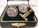 U.S. Army Ball Marker Cuff Links with Stem Ball Marker