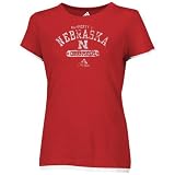adidas Nebraska Cornhuskers Scarlet Ladies Property of T-shirt