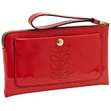 Orla Kiely Patent Leather Flat Zip Purse