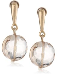 Kenneth Cole New York "Color Boost" Topaz Faceted Bead Drop Earrings