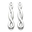 14K White Gold Earring Jackets