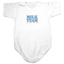 BABY BODYSUIT WHITE " MILK TEAM CUBA " 0 - 3 Months