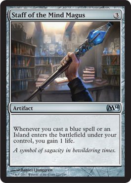 Magic: the Gathering - Staff of the Mind Magus (221/249) - Magic 2014