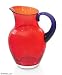 Murano glass pitcher, 'Ruby'