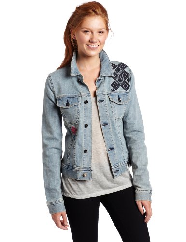Roxy Juniors Bonfire Spirit Icon Jacket, Blue, X-Large