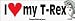 I Love My T-Rex - funny bumper stickers (Medium) Image
