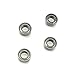 4pcs 3x6x2.5mm MR63-ZZ Precision Ball Bearings Chrome Steel, Metal Shield