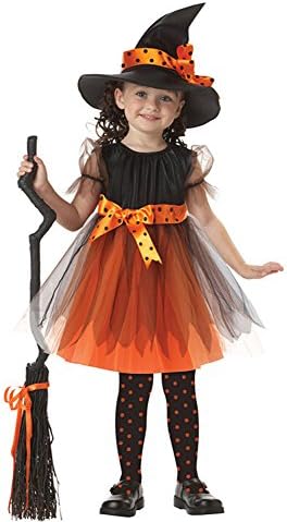 Child's Pumpkin Princess Dress Halloween Costume Cosplay Outfits