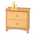 Prepac Maple 2-Drawer Nightstand