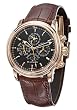 Blancpain 2685F-3630-53B Leman Black Dial Leather Crocodile Men's Automatic Perpetual Calendar Watch