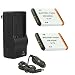 2 Replacement Batteries and Multi Voltage Battery Charger For Kodak Easyshare V550, V570, V610, V705 Digital Cameras