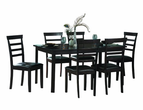 Homelegance 2433-60 Market 7-Piece Dinette Set, Espresso Finish On Sale