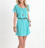 Kirra Lace Inset Solid Scoop Dress