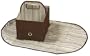 JJ Cole Collections Diaper Caddy, Cocoa Stripe