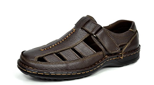 BRUNO MARC MODA ITALY AMOS Men's Casual and Outdoor Adjustable Velcro Strap Summer Fisherman Sandals New