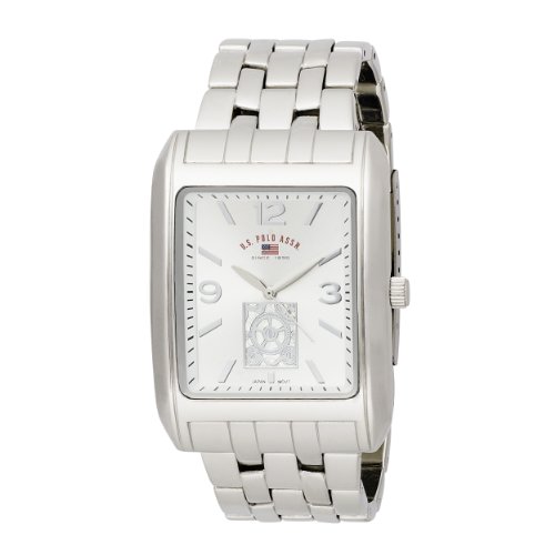 U.S. Polo Assn. Men's US8441 Silver Dial Silver-Tone Bracelet Watch
