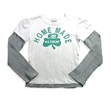 Gold Rush Outfitters - Girls Long Sleeve Shirt, White, Grey