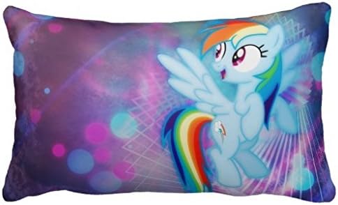 Reasonwe Custom My Little Pony (18) Throw Square Pillow Case 20x30 Inches for put in Car Seat, Patio, Bedroom, Couch, Sofa
