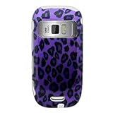 Hard Snap-on Shield With PURPLE BLACK LEOPARD Design Faceplate Cover Sleeve ....