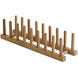 Lipper International 887 Bamboo Plate Rack/Pot Lid Holder