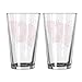 Boelter Brands NCAA Wisconsin Badgers Satin Etch Pint, 16-Ounce, 2-Pack