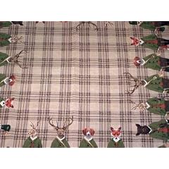 evtrhf Decke / �berwurf / Gobelin Hunting Friends Poncelet 145 x 145 cm