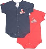 Newborn St. Louis Cardinals Home/Away 2 Piece Onesie Set - 3-6 M