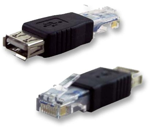 PC USB FEMALE A to ETHERNET RJ45 CONNECTOR ADAPTER