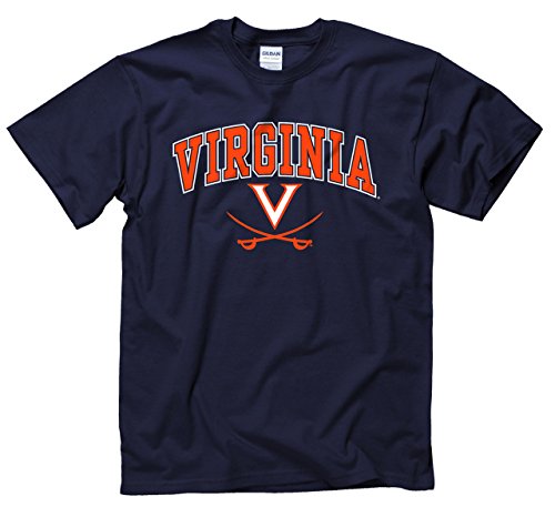 Virginia Cavaliers Adult Arch and Logo T-Shirt - Navy