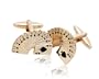 Playing Cards Cufflink by Enrico Pardini - Gold Metal