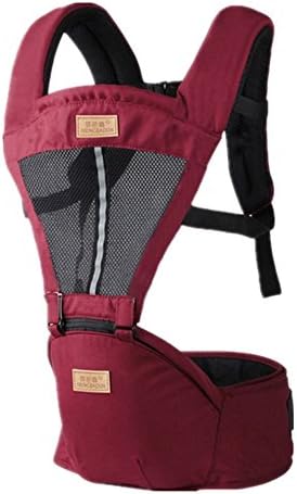 Breathable&amp;Multifunctional Noctilucence Baby Carrier for Newborns, Infants and Toddlers 3.6-20kg (7.9-44lbs) (Red)